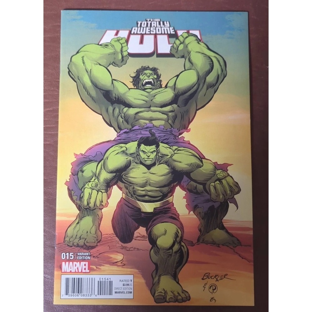 Totally Awesome Hulk #15 Buckler 1:25 Variant 1st Protectors NM‎ Bagged/Boarded